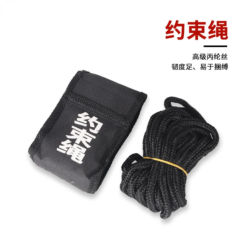 Security Restraint Rope Arrest Binding Restraint Strap Fixed Restraint Rope 5m Black Security Supplies