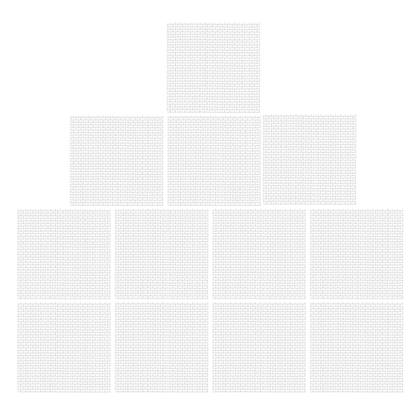 

12pcs Stainless Steel Moss Net Aquarium Mesh Pad Bendable Wear-Resistant For Fish Tank Multi-Function Wire Mesh Decor Pet