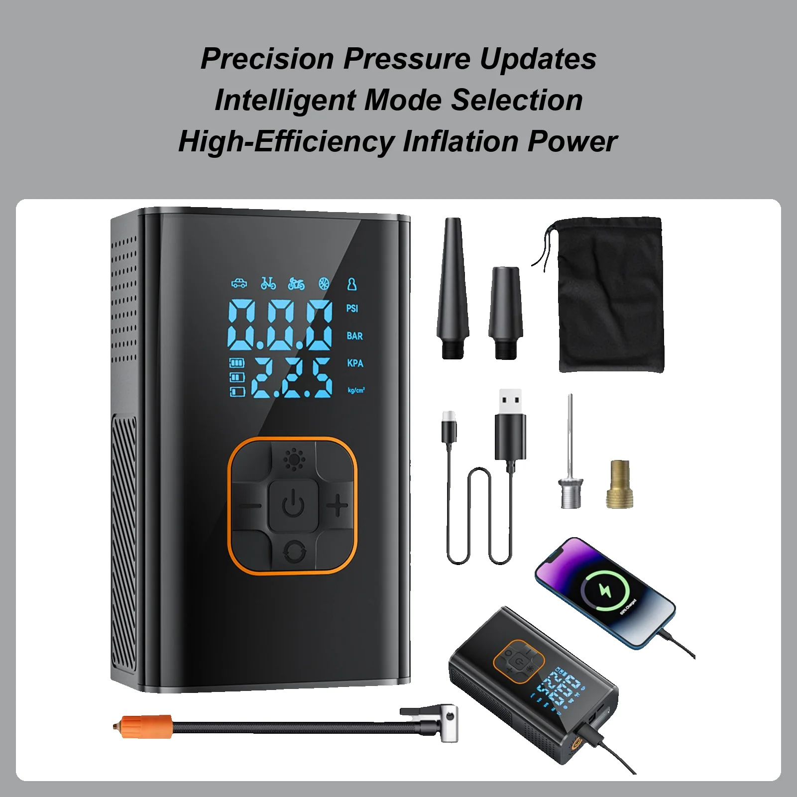 

Portable Air Compressor Electric Automatic Portable 150PSI Tire Inflator Air Compressor With Digital Display For Auto Truck SUV