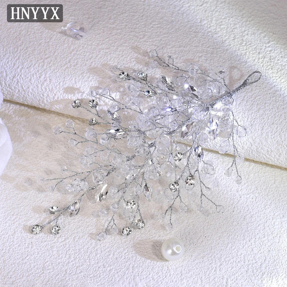 

HNYYX Shiny Bridal Hair Accessories Luxury Wedding Headband Women Fashion Headdress Party Banquet Headwear Jewelry Tiara A235