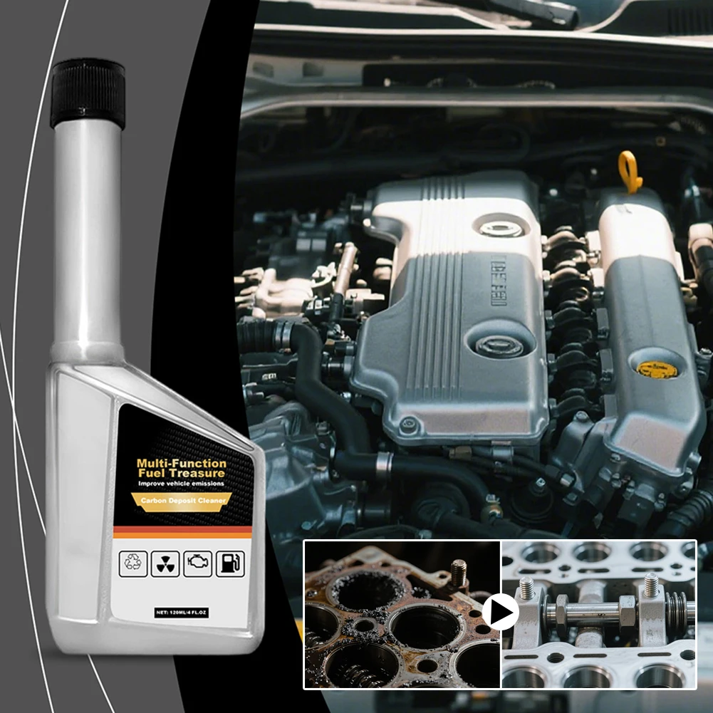 

120ml Fuel Treasure Car Cleaner,Multi-Function Fuel System Cleaner Auto Engine Carbon Remover,Car Maintenance Fluids