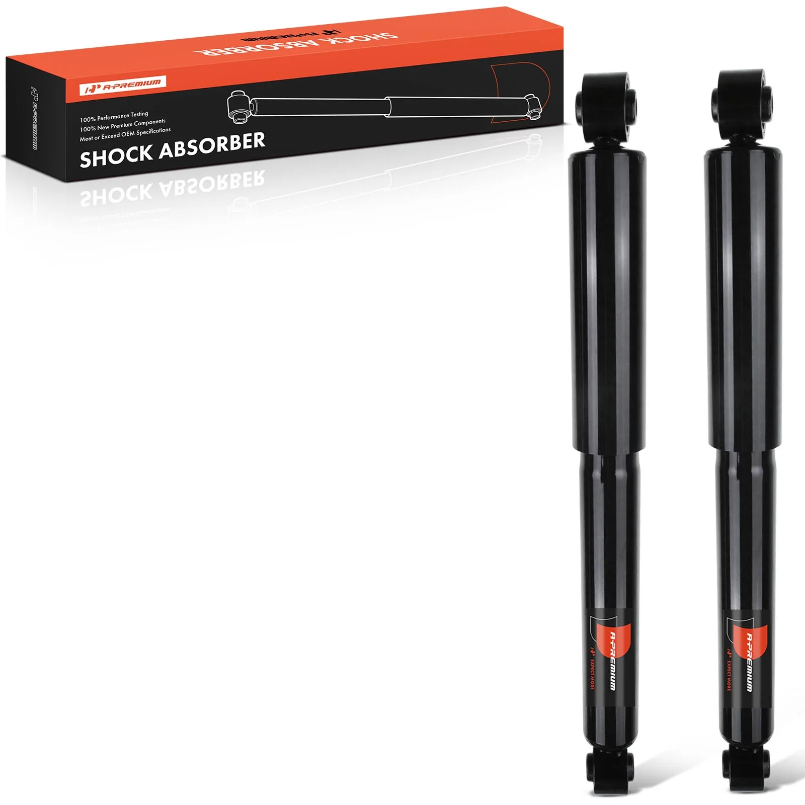 A-Premium Pair Rear Driver & Passenger Side Shock Absorber for Ford Transit Connect 2010-2013
