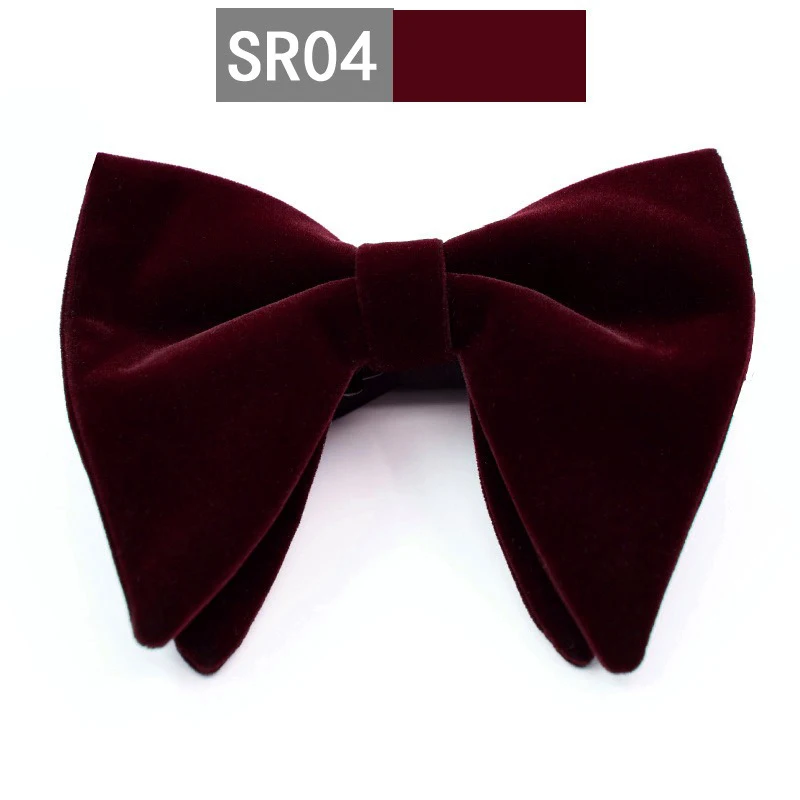 Handgefertigte Übergroße Samtfliege für Herren, Verstellbare Fliege, Perfekt für Formelle Anlässe, Hochzeiten, Smoking-Anzüge und Accessoires – Detail 10