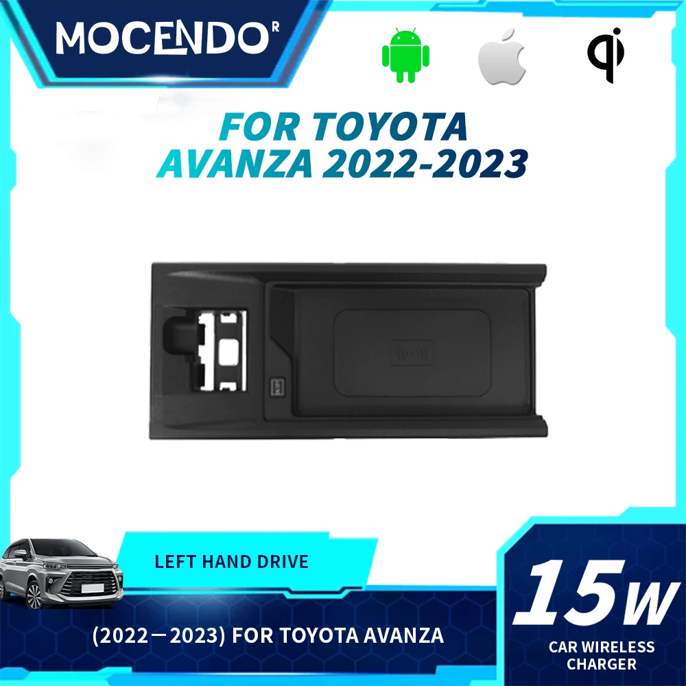 

For Toyota Avanza 2022-2023 Wireless Car Charger Fast Charging Accessory Auto Tools Compatible with Toyota Models