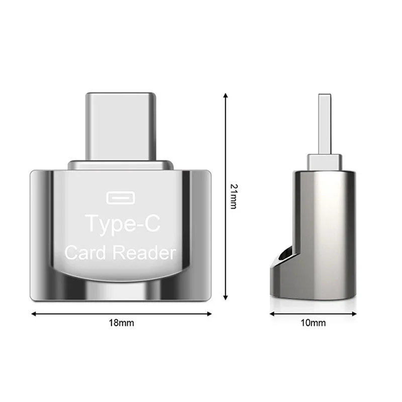 1PC USB3.0 Type C To Micro-SD TF Adapter Cardreader Mini High Speed Smart Memory Card Reader Watching Movie Data Transmission