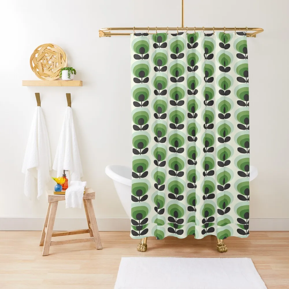 

orla kiely, Oval Flower ,orla kiely pattern Shower Curtain Cover Bathroom Deco Anti-Mold Waterproof Shower Curtain