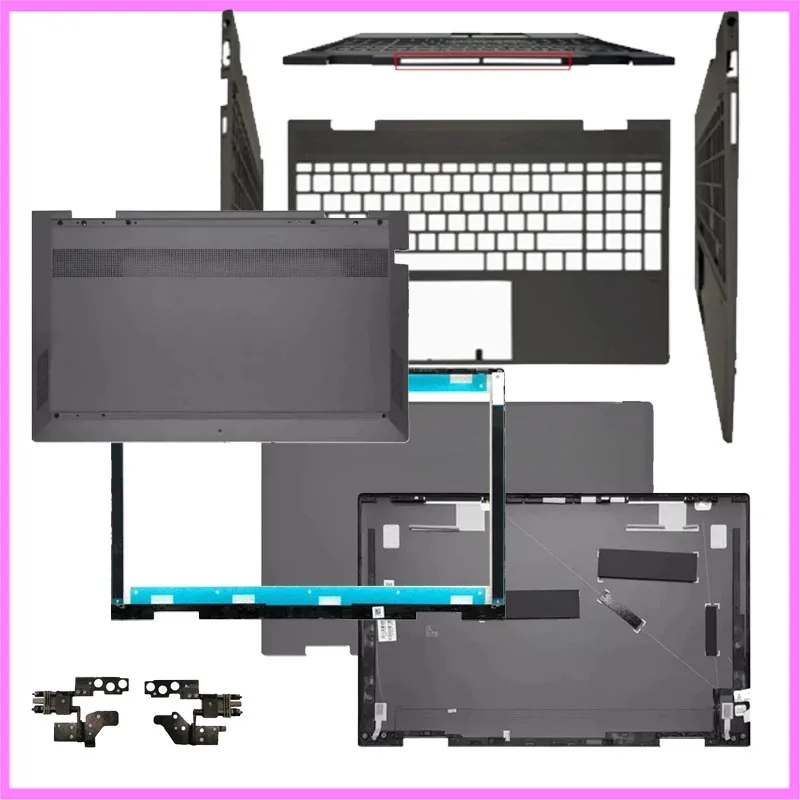 LCD Screen Back Cover For HP ENVY X360 15-ED 15M-ED 15-EE 15M-EE TPN-C149 Front Bezel Palmrest Top Bottom Case Hinges