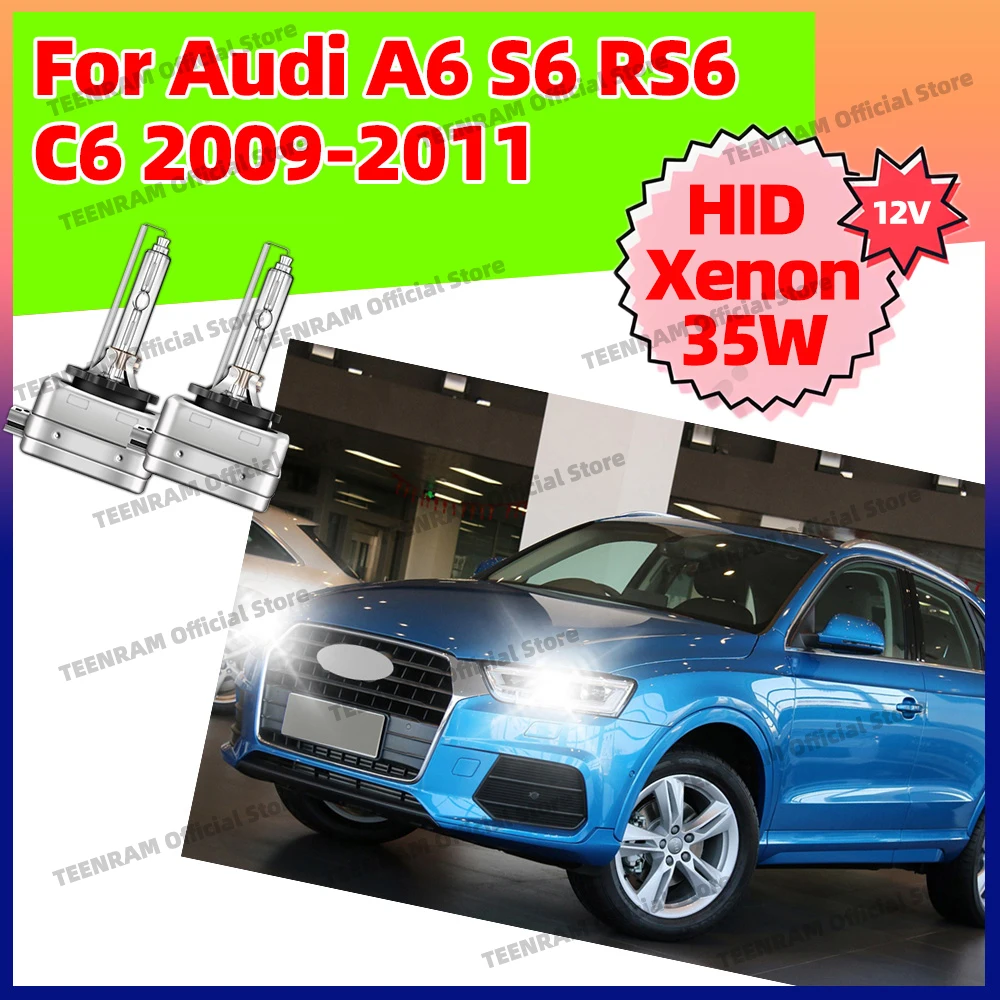 

2x для Audi A6 S6 RS6 C6 2009 2010 2011 Быстрая яркая лампа HID Xenon D3 D3S 6000K 8000K 10000K Налобные лампы 35 Вт DC 12 В