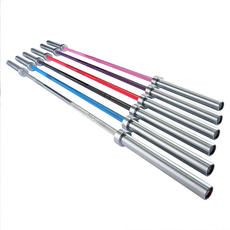 

20KG 770LB Stainless Steel Barbell Bar Color Barbell Pole Gym Strength Free Weights 2.2m