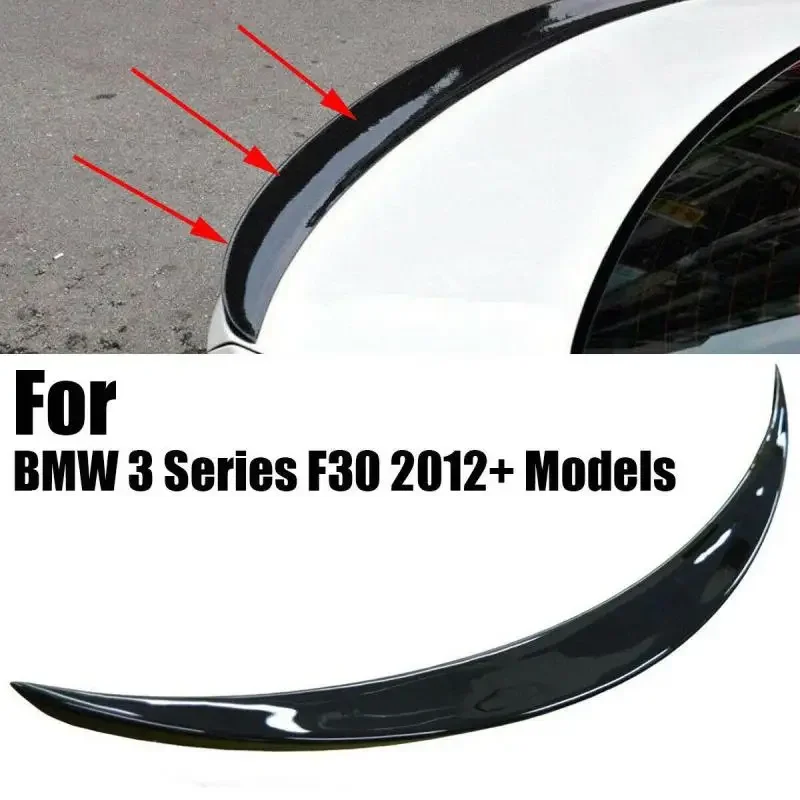 

Car Rear Trunk Spoiler Wing Lip For BMW 3 Series F30 P Style 2012 2013 2014 2015 2016-2020 ABS Gloss Black Rear Spoilers