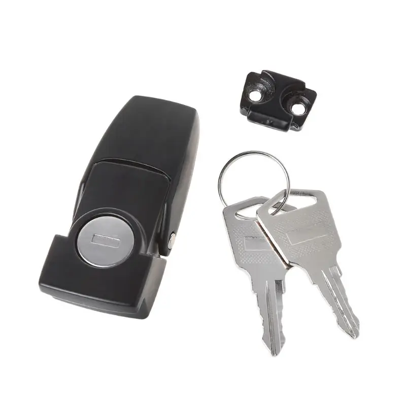 Cabinet Black Coated Metal Hasp for Latch DK604 Security Toggle Lock With Two