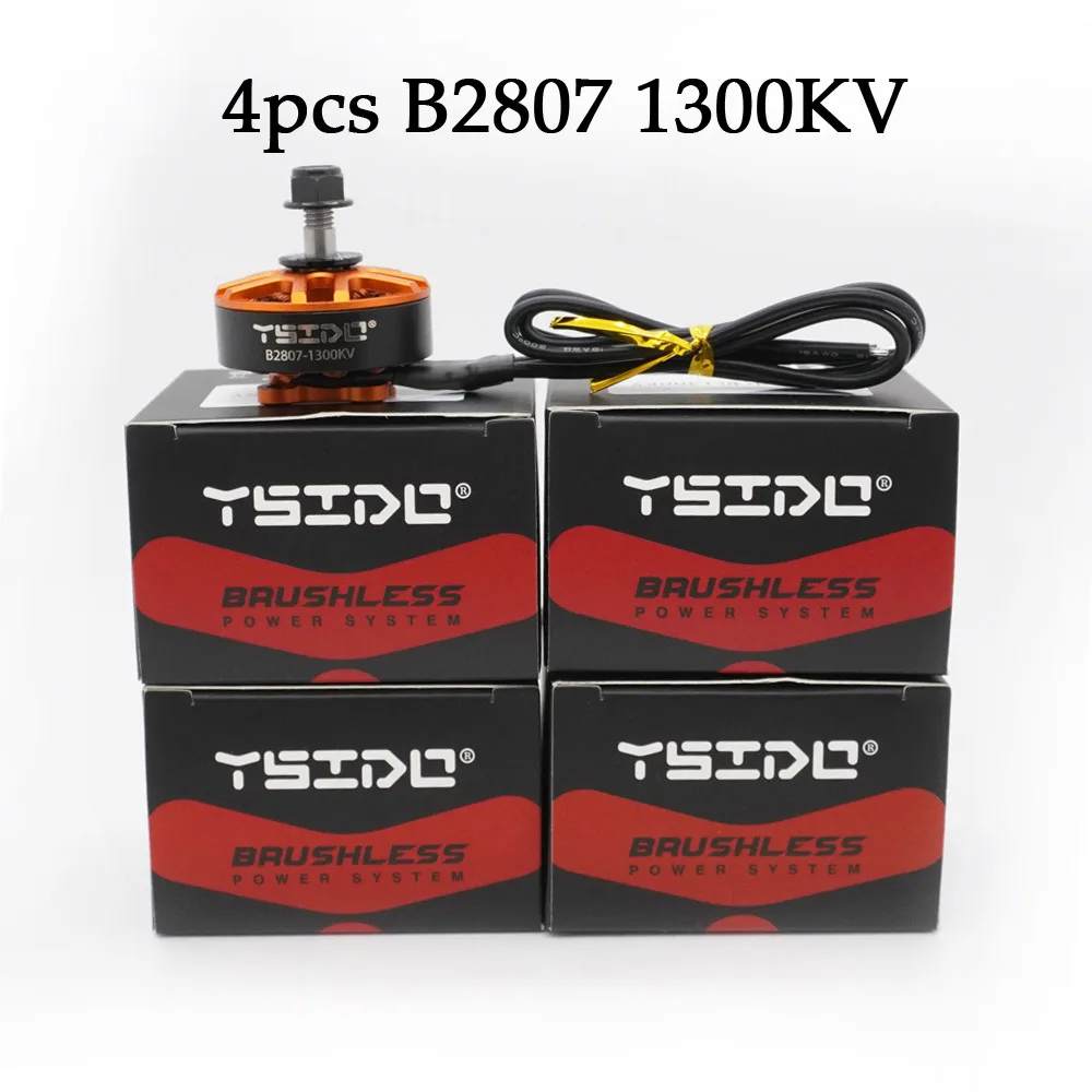 

YSIDO Powerful B2807 1300KV DIY Parts 2S-6S Brushless Motor for Mark4 FPV Freestyle APEX 7inch Long Range LR7 Drones