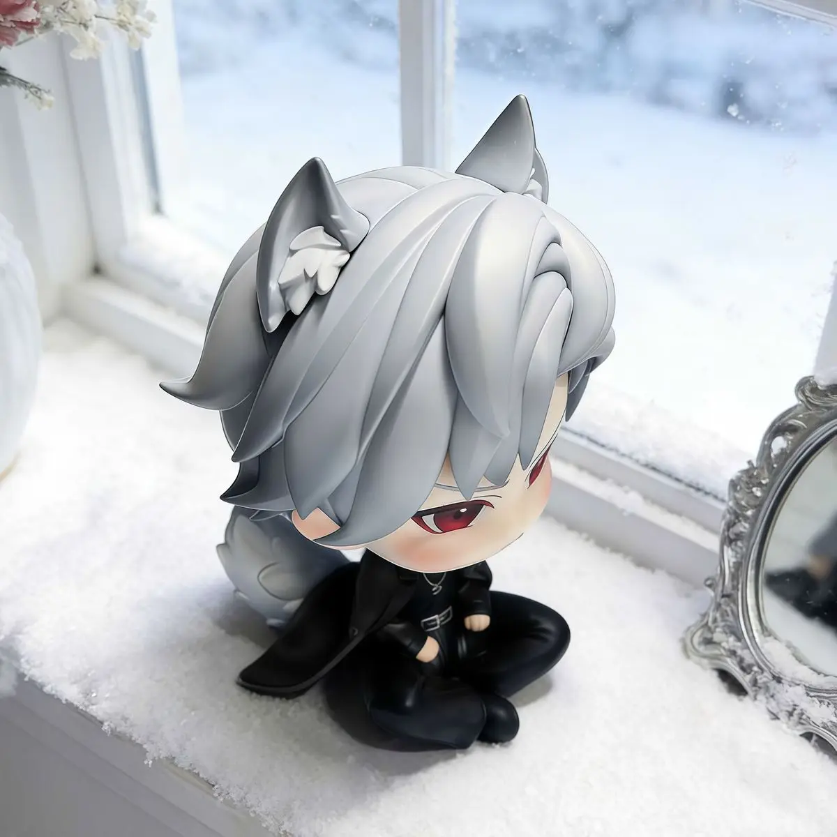 New Anime Love and Deepspace Sylus Cosplay PVC Action Figure Desktop Ornaments Cartoon Props Birthday Gift view 5