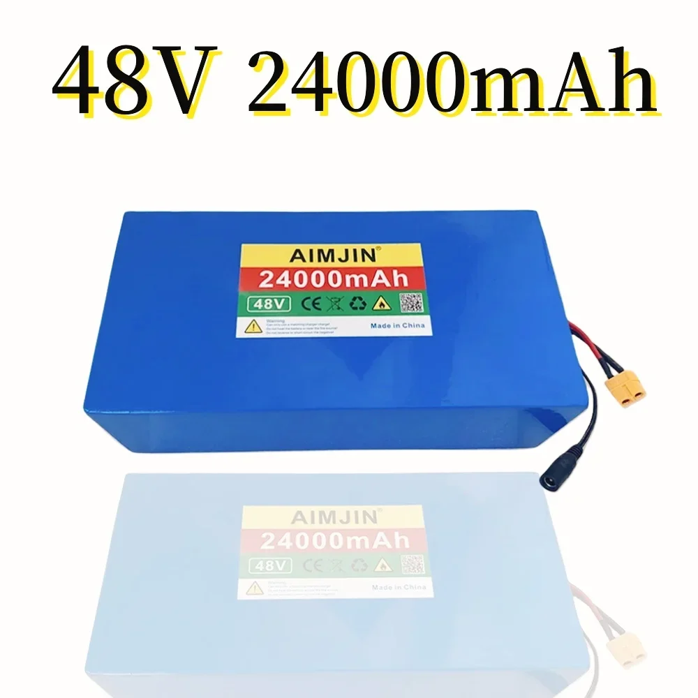 100% New 48V 24ah 13s6p Lithium Battery Pack 48v 24000mAh 2000W Citycoco Motorized Scooter Batteries Built In 50A BMS