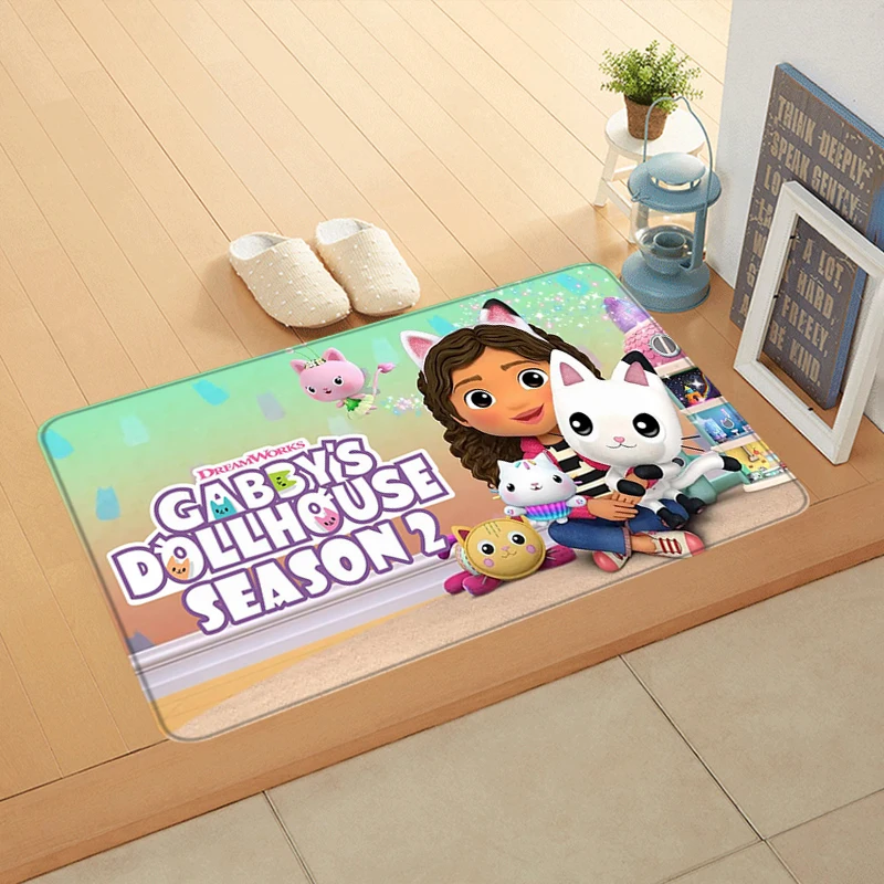 Door Mats Interior Foot Rug Gabbys Dollhouse Welcome Floor Mat for Entryway Soft Hallway Carpet Kitchen Rugs Fluffy Home Decor