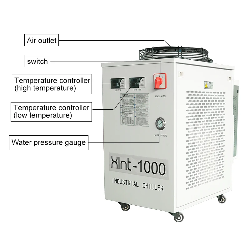 Industrial Chiller Water Cycle Temperature Controller For 800w 1000w 1500w 2000w 3000w Laser Cutting Machine Engraving Chiller