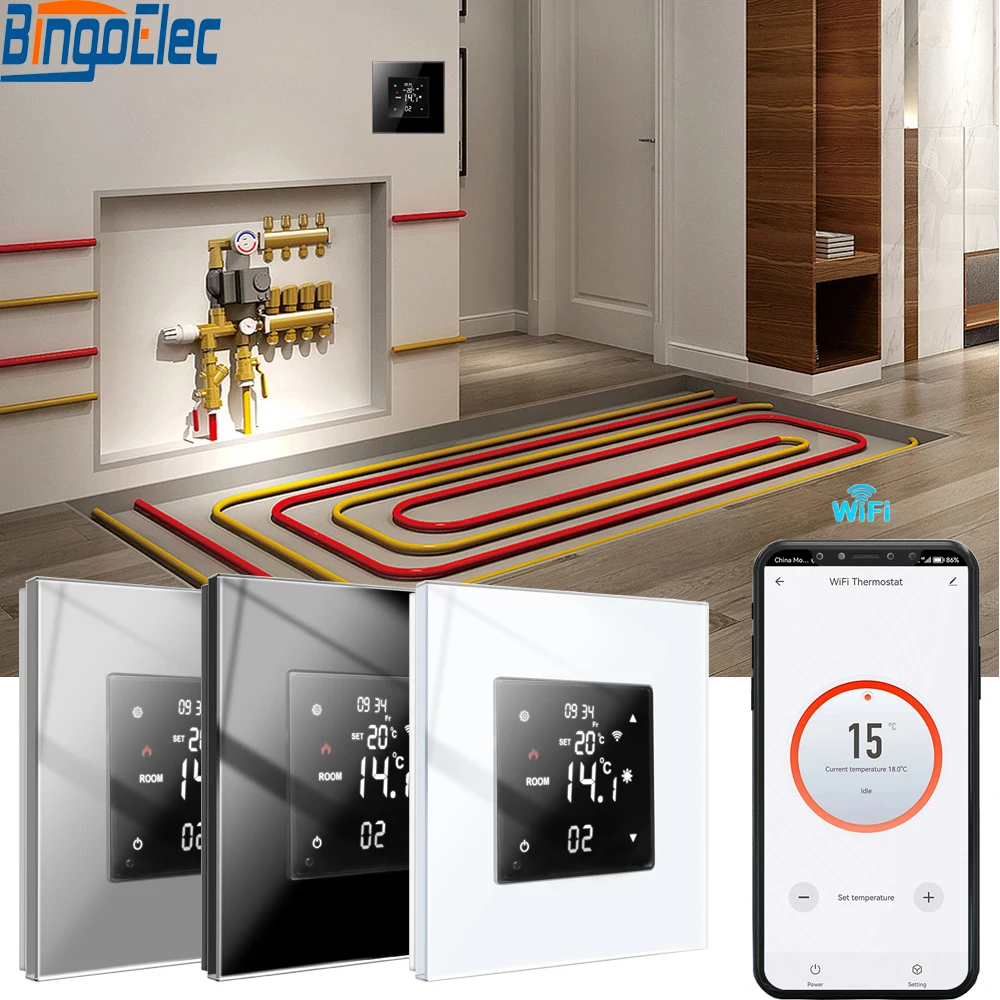 WiFi Smart Temperature Control Water/Electric/Gas Boiler Floor Heating Zigbee Tuya/Smart APP Alexa Google Voice Thermostat