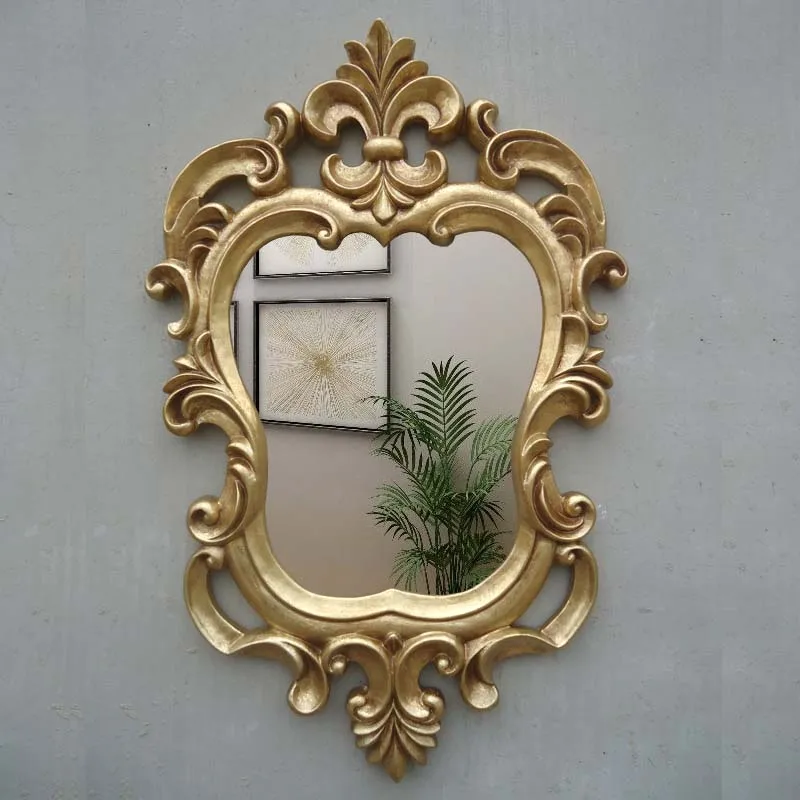 European British home wall hanging bathroom mirror dresser mirror porch decorative mirror