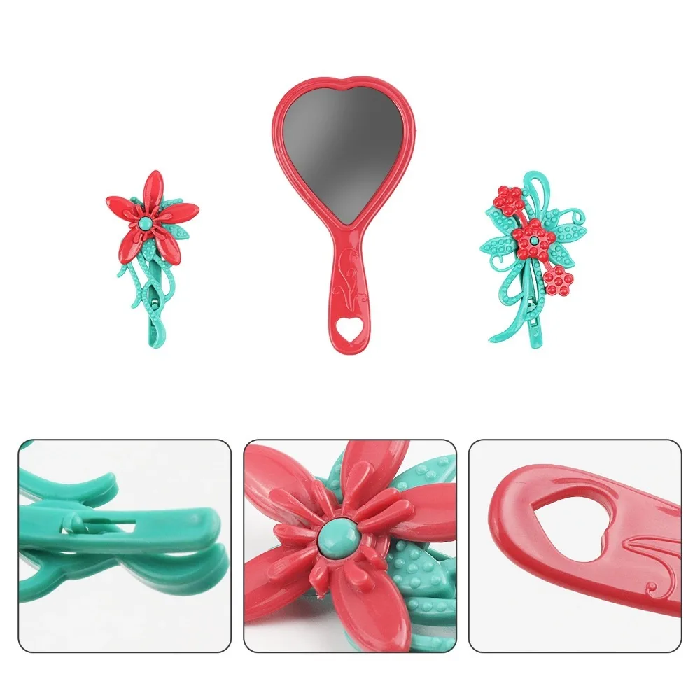 1Set Girls Simulation Home Decoration Toy Set Children's Grooming Home Decoration Toys Comb Mirror Accessories Toy Gift For Kid
