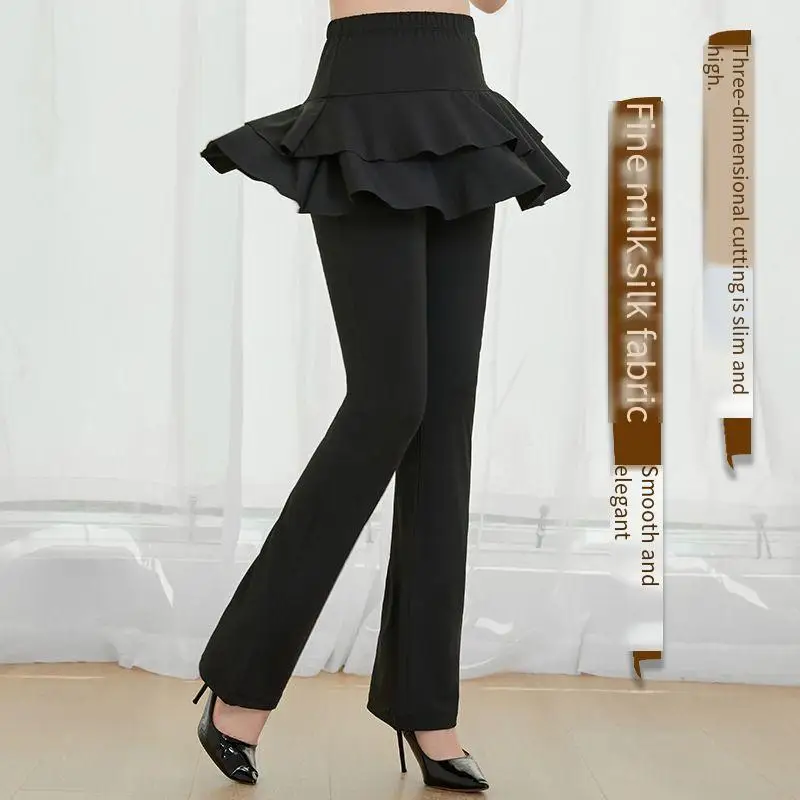 Soft and Comfortable Dance Pants Square Dance Suit Culottes Dance Suit Adult Latin Dance Trousers