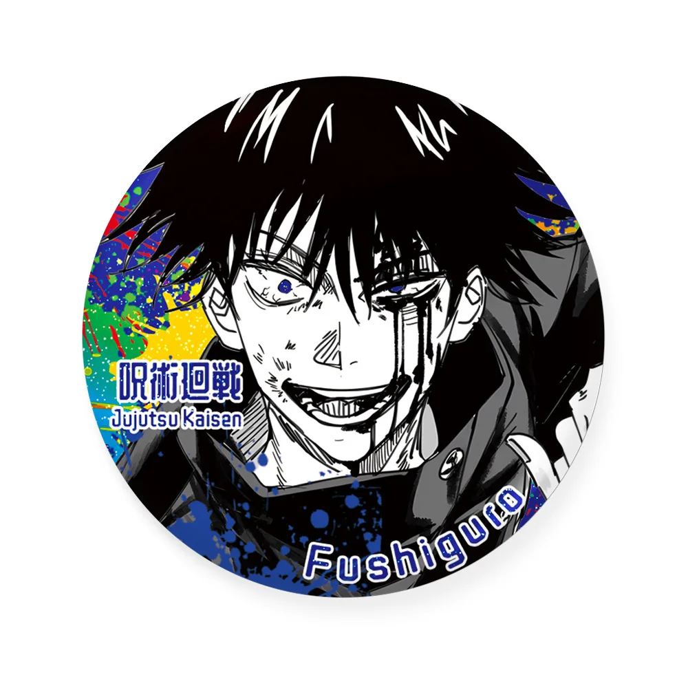 

Anime Jujutsu Kaisen Itadori Yuji Fushiguro Megumi Kugisaki Nobara Satoru Gojo Cosplay 75mm Badge Brooch Ambitus