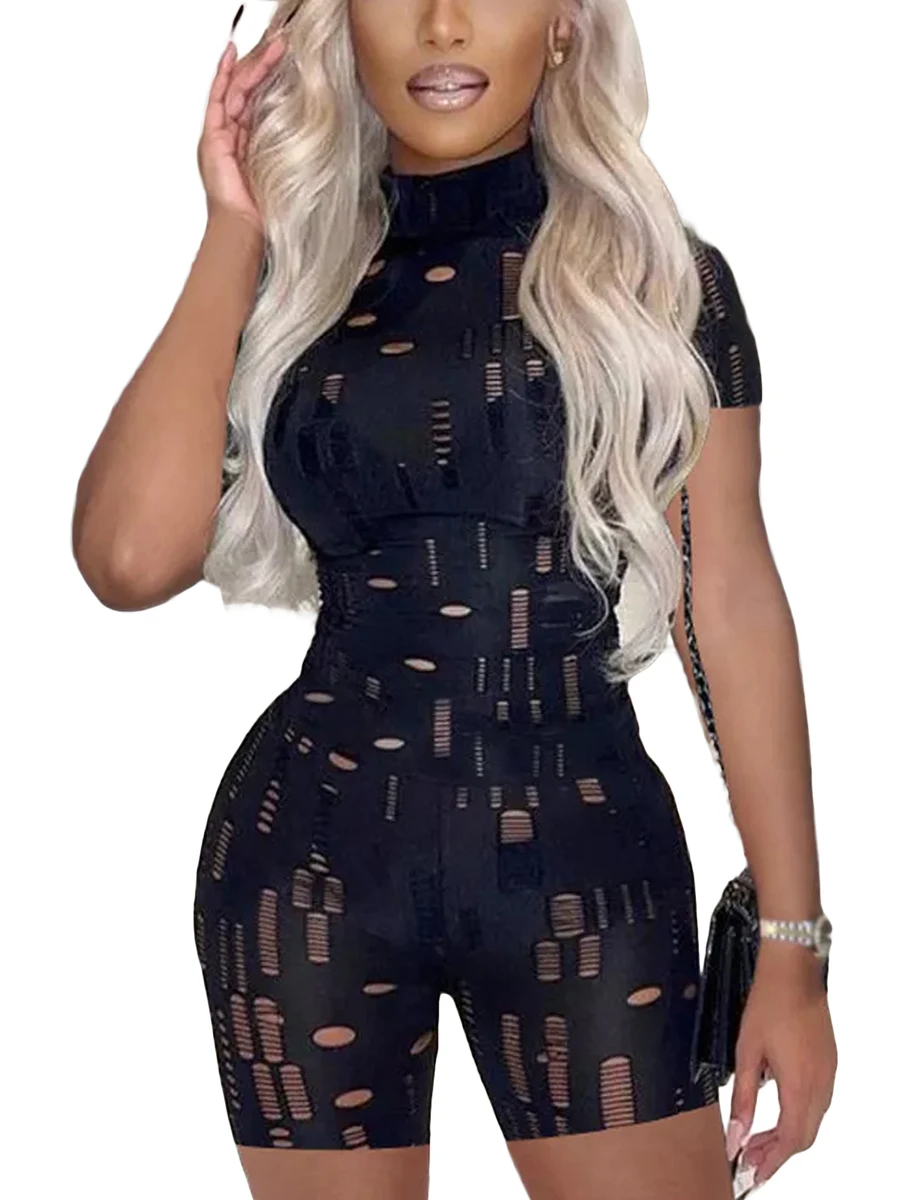 Women s Lace-Up Backless Mini Dress Mesh Sheer Patchwork Bodycon Clubwear Sexy Cut Out  Y2K Party Streetwear