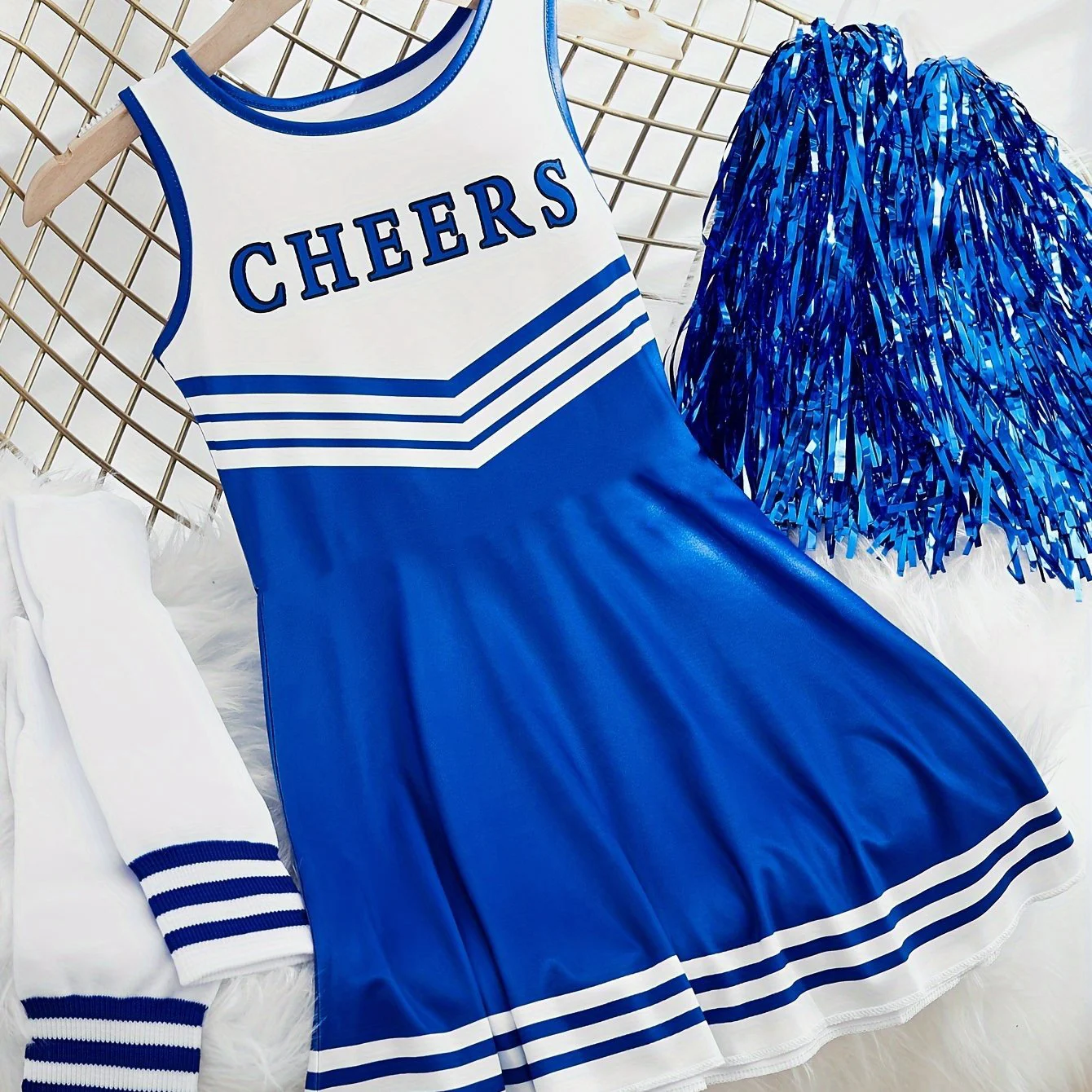 Estate nuove ragazze 3d stampato abito senza maniche Cheerleading Party Uniform Team Opening abbigliamento moda per bambini 3-14 anni venduti