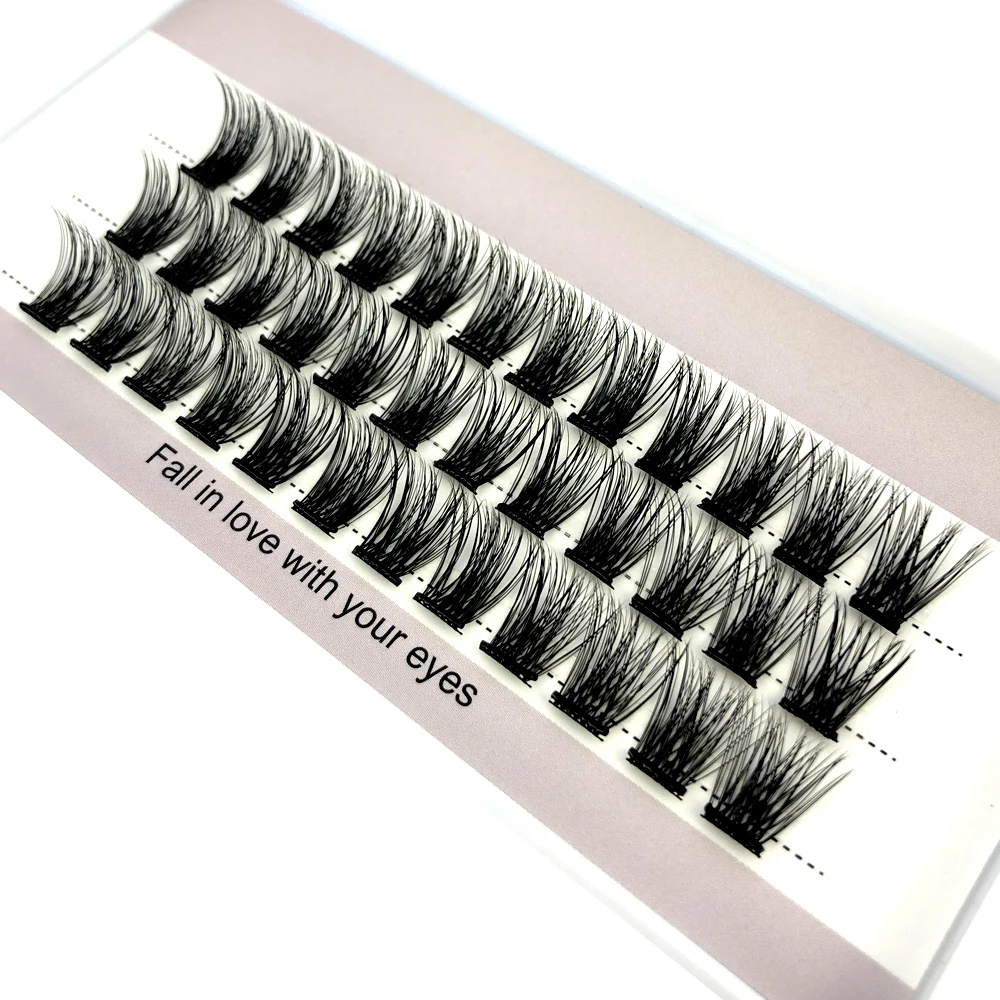 HBZGTLAD Selbstklebendes Wimpernbündel 36 DIY-Verlängerungen Natürlich Aussehende Wimpern Wiederverwendbar – Detail 1