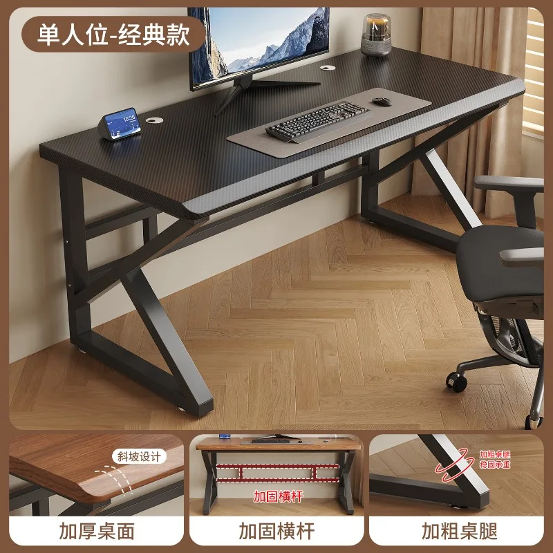 Computer Desk with Slope, Thickened Study Writing Table for Bedroom, Dual Office Gaming Desk