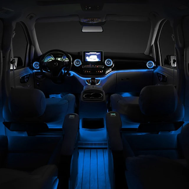 

Модифицированная 64-цветная атмосферная лампа, обновленная оригинальная заводская внутренняя атмосферная лампа, модификация V250 V260 V220 W447 V-CLASS