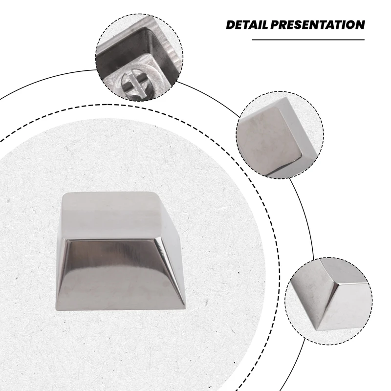 Metal Keycaps Gaming Keycaps Stainless Steel Metal Keycap  With Key Puller For Mechanical Keyboard Switch