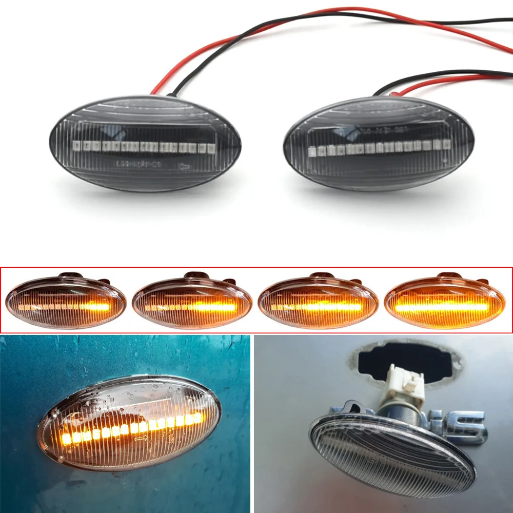 2Pieces Dynamic LED Side Marker Turn Signal Light For Suzuki Swift