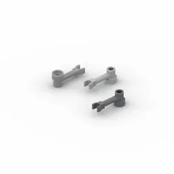 MOC 4735 바 클립 스터드 리셉터클 (로봇 암) 포함, 빌딩 블록 부품 장난감, 어린이 부품, DIY 교육 기술, 1x3, 50 개