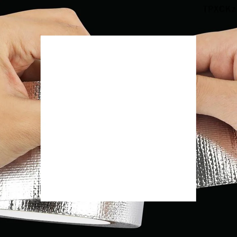 

Термостойкая изоляционная лента для выхлопных труб 20м*5см, серебристая клейкая лента для коллекторов и даунпайпов