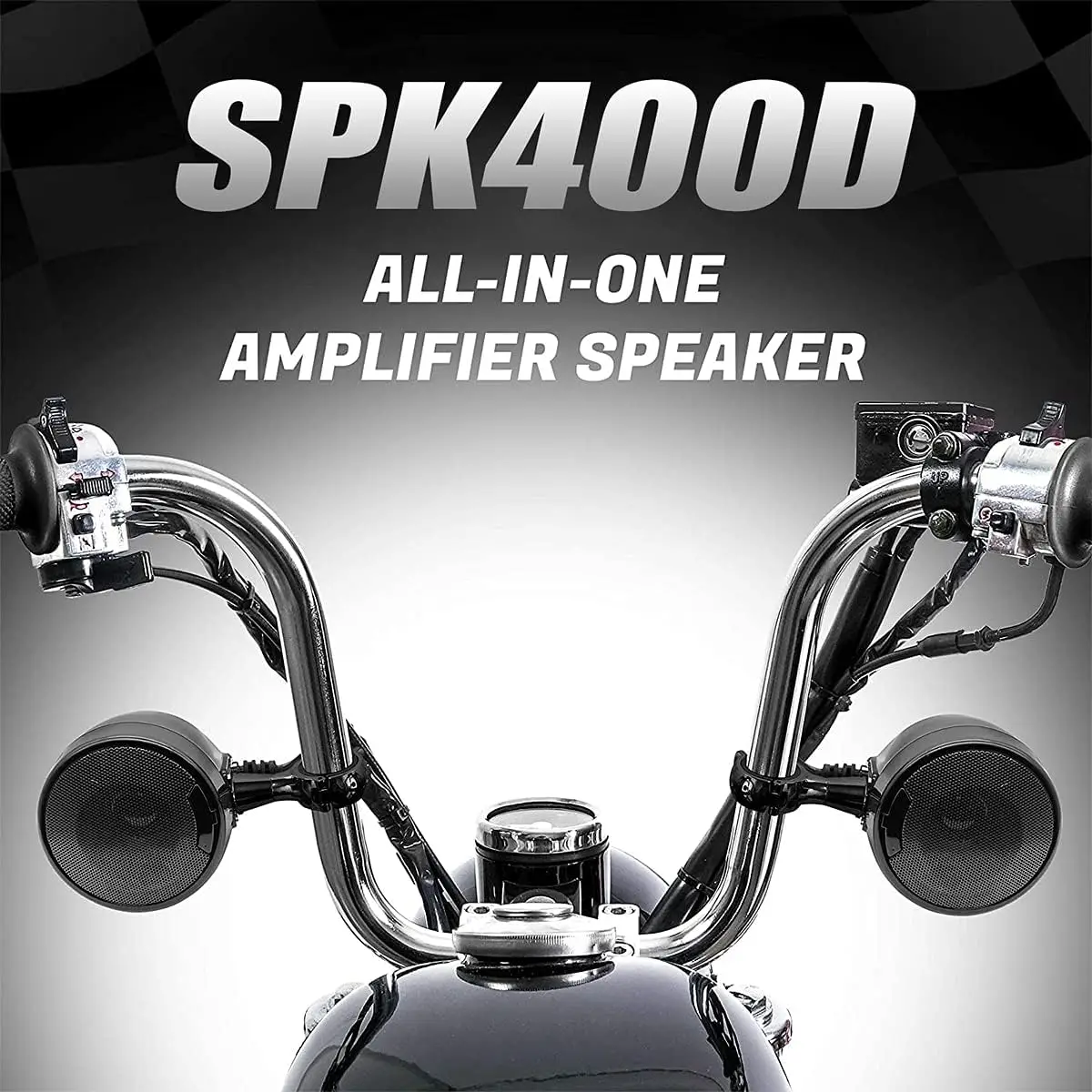 Amplificateur Bluetooth 600W, 2 canaux, étanche, pour moto, système de lecteur audio stéréo avec USB, AUX, MP3