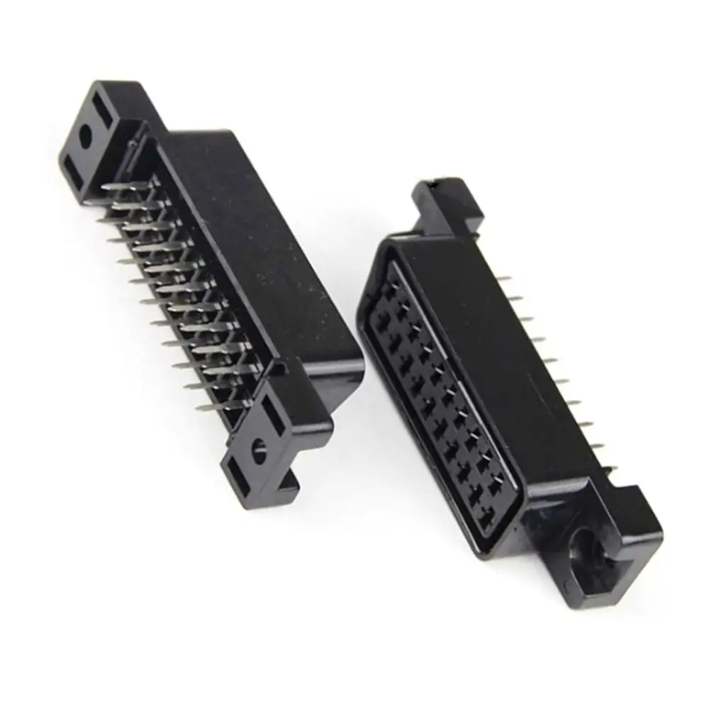 CS Type SCART Socket High quality Female Slot 21 PINS Jack Double Row Connector 21 Pin Terminal Female PCB Mount