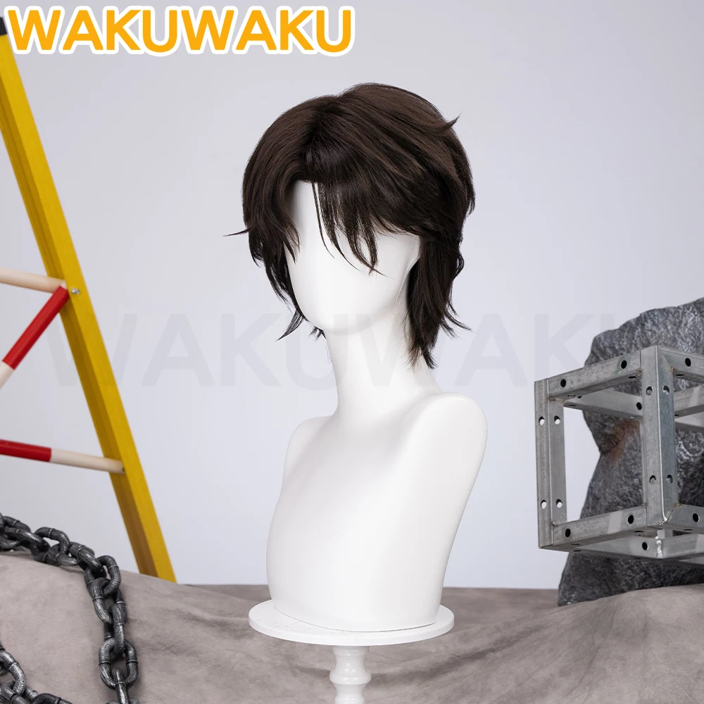 Cosplayin estoque jayce peruca jogo cosplay wakuwaku masculino 28cm cabelo curto arcane temporada 2 jayce cosplay peruca dianteira do laço livre boné peruca