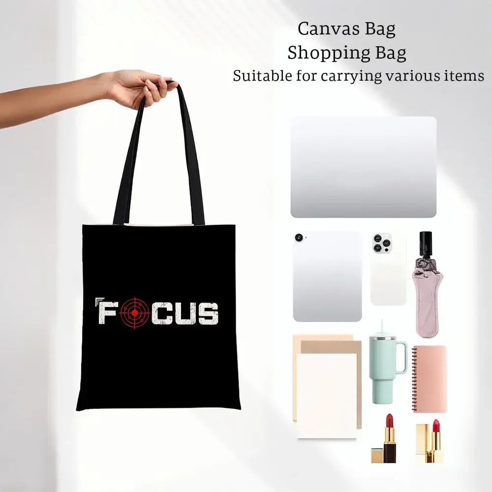 mental state F-Focus Storage Bags Printed Series Shoulder Bag Portable Daily Lightweight Tote Bag