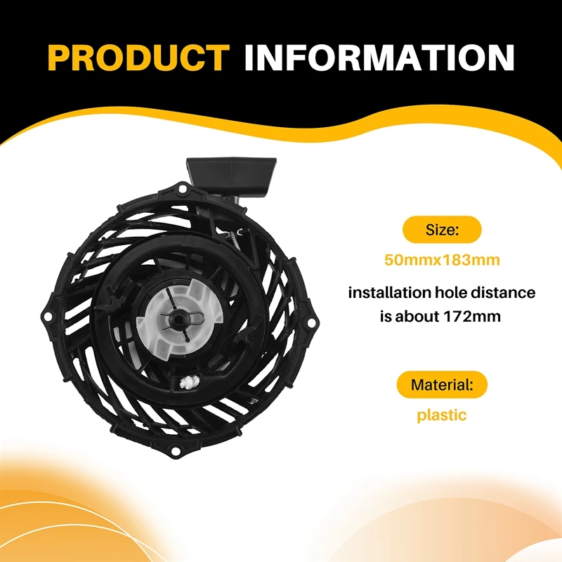 Recoil Pull Starter Assembly Power Engine Machine Tools Lawn Mower Parts Compatible For Briggs Stratton 590588 500E