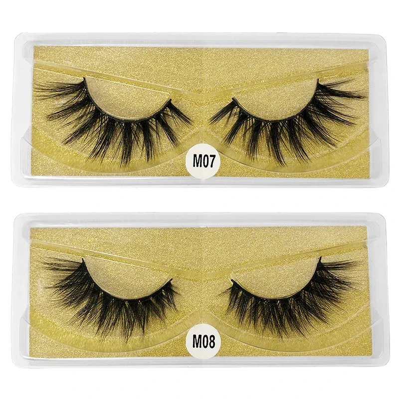 Mink Eyelashes Wholesale 10 Pairs Mink lashes Pack Natural False Eyelashes Makeup Thick Fake Eyelashes Bulk