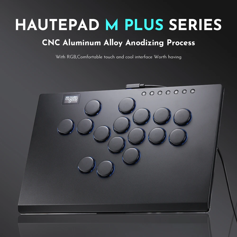 Haute42 Aluminium Alloy Controle Arcade Leverless Controller Hitbox Fightstick For PC/ Ps4 / ps5/ Hitbox Joystick Arcade Stick