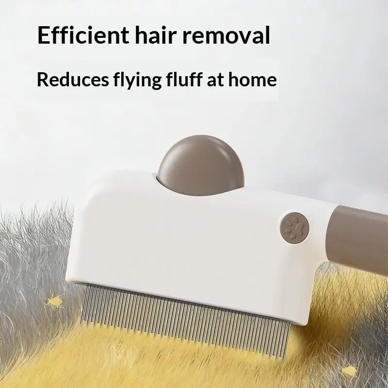 【CC】3 In 1 Pet Grooming Comb With Three Replaceable Heads Removes Tangles Loose Fur Perfect For Dogs Cats Daily Home Grooming