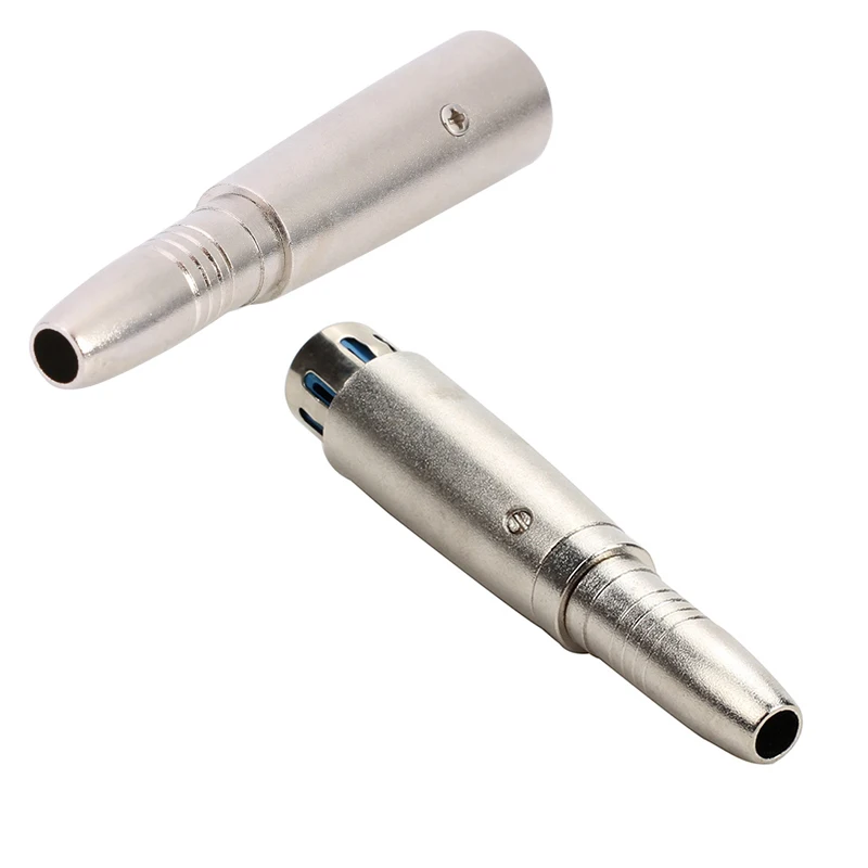 Metal XLR 3 Pin Male to 6.5mm 1/4 Inch 6.35MM Female Jack Adapter Mono Audio Microphone Speaker Cable Connector
