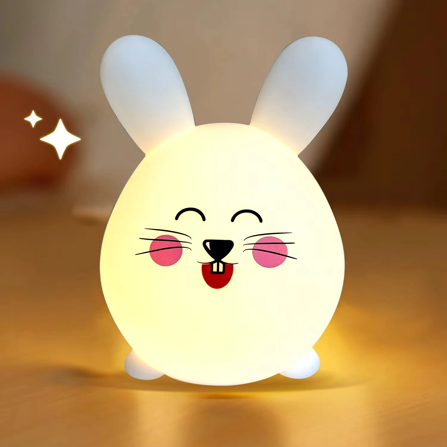 

2pcs Cute Mouse Shaped LED Night Light with Silicone Material safe For Children Bedside Lamp for Baby Sleeping Nightlight