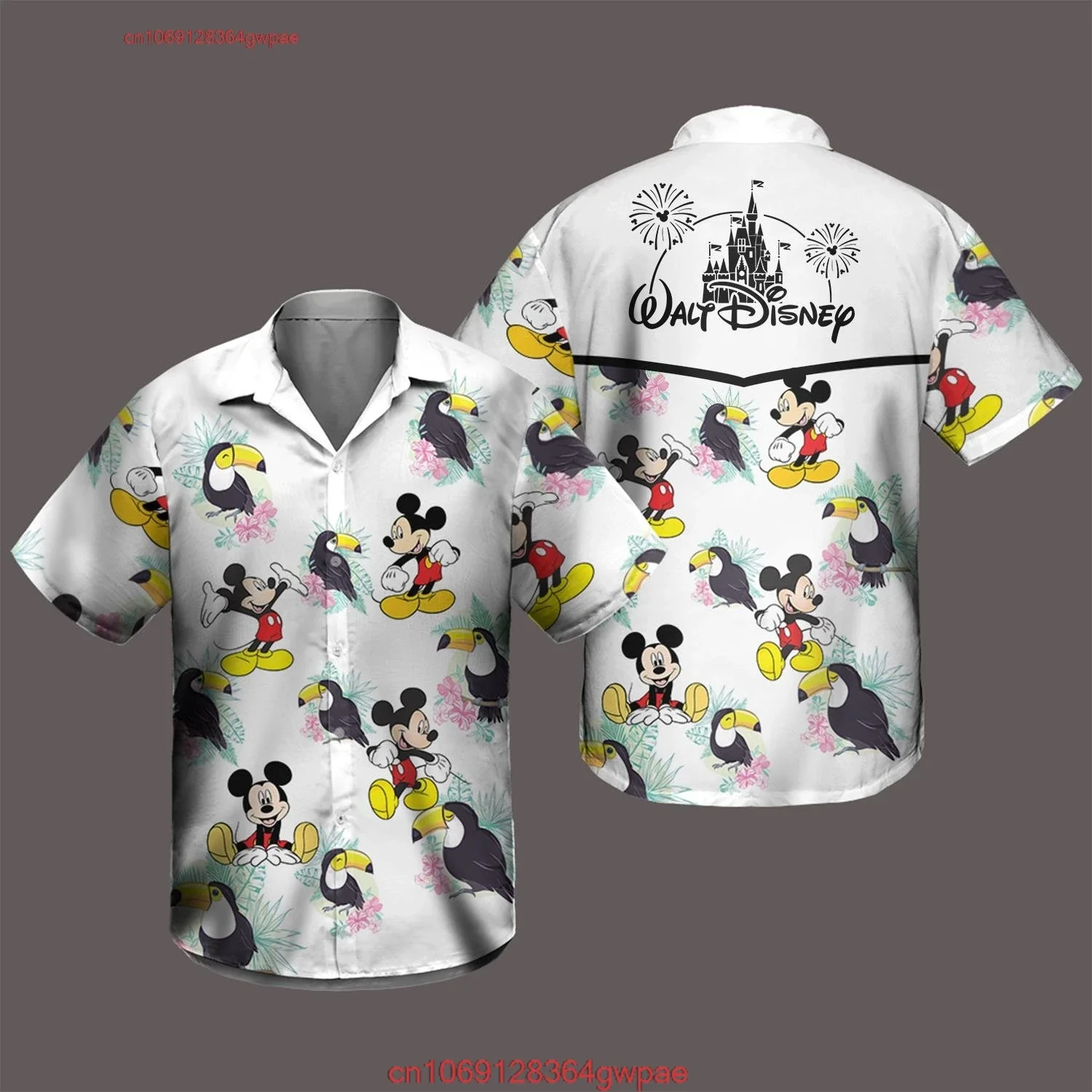 Disney Mickey Mouse Hawaiiaans shirt, zomer strandreis familie Hawaiiaans shirt