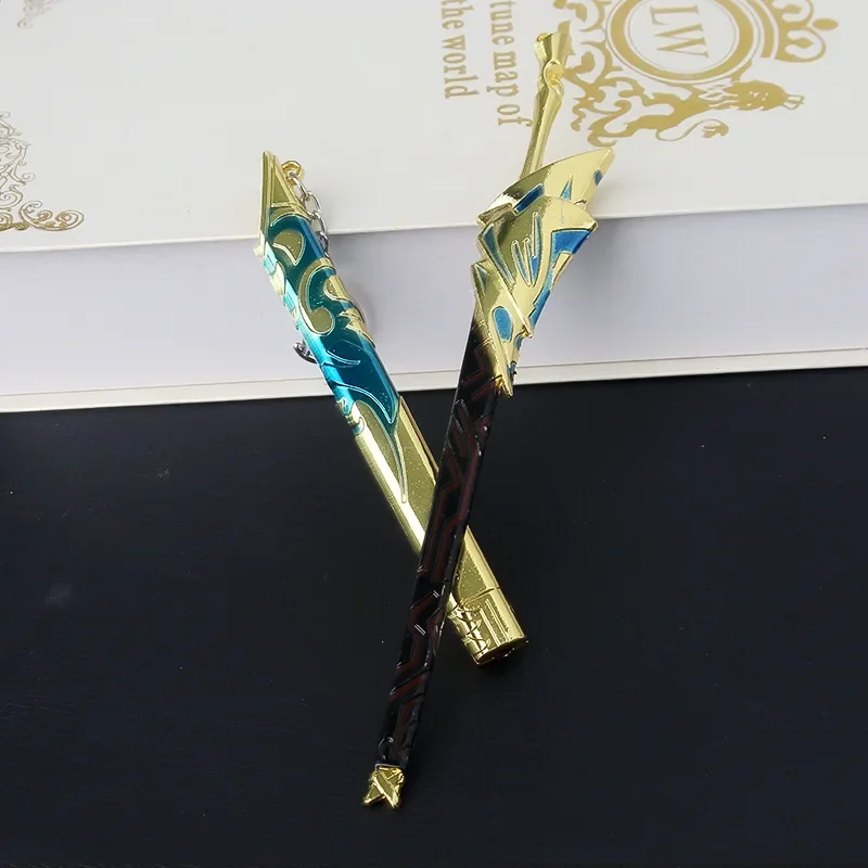 Llavero periférico de juego nocturno Fate/Stay de 22cm/8,66 pulgadas, espada samurái con vaina, arma de juguete de Metal, modelo de colección de manualidades, regalos