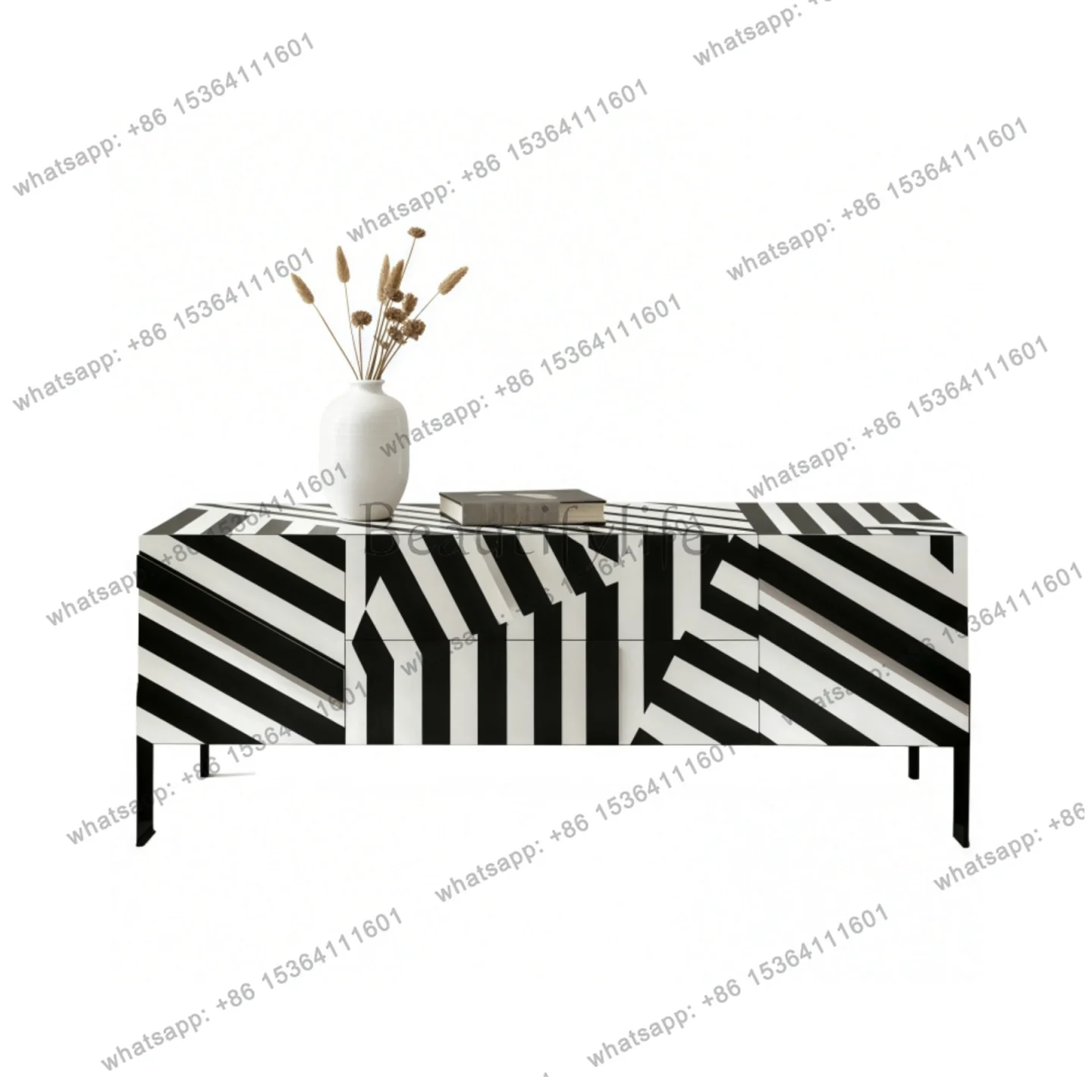 

Modern simple paint dining side solid wood entry porch cabinet household storage decorative tea cabinet