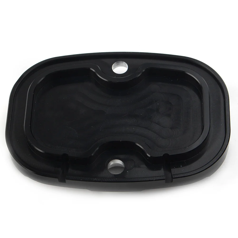 CNC Gloss Black Motrobike Brake Master Cylinder Cover Cap For Harley Touring Road Glide Softail FLHR FLHX FLST FXD FXST