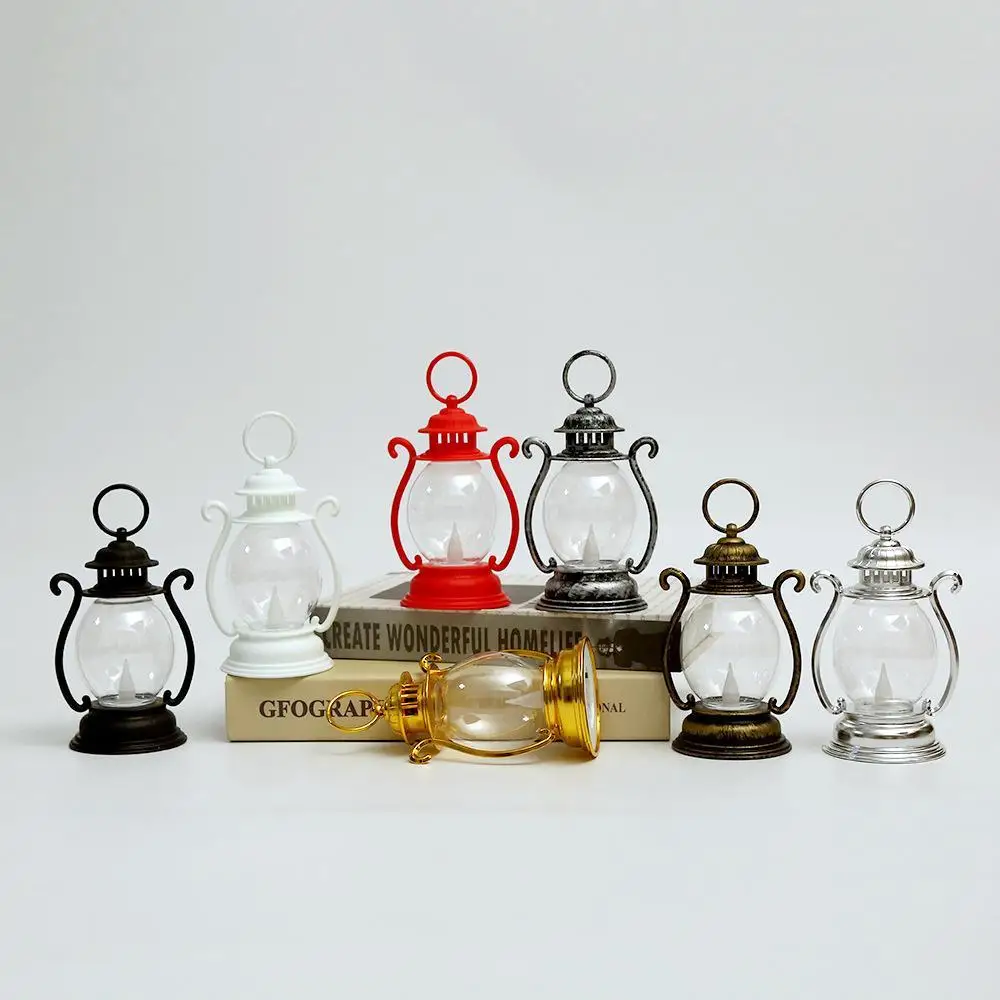 

Ретро-фонарь, светодиодный ночник, декоративный, на батарейках, винтажный, в форме замка, подвесной фонарь, настольная лампа для гостиной