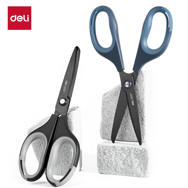 tesoura-deli-170mm-antiaderente-e-antiferrugem-para-escritorio-e-casa-tesoura-de-aco-inoxidavel-para-alfaiataria-e-material-escolar